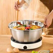 2 st mikroperforerade silar i rostfritt stål - Multifunktionellt durkslag och blandningsskål, för att diska grönsaker, frukt, ris och avrinning av pasta, extra stor kapacitet, diskmaskin, rostskyddad, oumbärlig för köket - 2 st - Visa 7