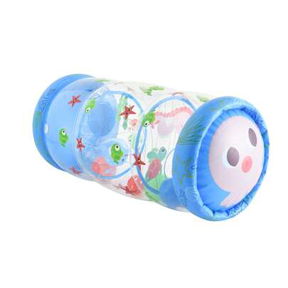 Infant Crawling Toy Encourages Crawling, Green, Blue, Early Development Baby Activity With Rattle And Rolling Ball, Built-In Bell Fun Cute Animal Style Helps Develop Motor Skills, 6 Months, 1 2 3 Years Old Children Birthday Gift