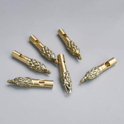 1pc Handmade Pure Copper Eagle Head Whistle - Exquisite Eagle Design, Keychain Pendant, Durable Ramadan, New Year, Christmas, Thanksgiving, Mother's Day Gift, Suitable For Outdoor Enthusiasts, Artistic Decor