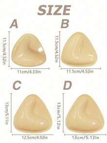 1 Pair Women Double Sided Sticky Bra Inserts Reusable Push Up Lift Self-Adhesive Pads Strapless, Bikini, Swimsuit, And Sports Bras |   10 Pieces Of Breast Stickers | 5NSS - 杏色 - 查看 11