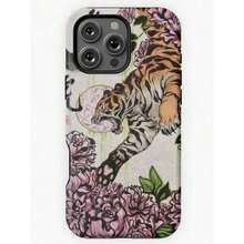 Tiger Phone Case For  And  17, 16, 15, 14, 13, 12, 11 Pro Max, X, XR, XS Max, 8, And 7 Plus - Weiss - Übersicht 1