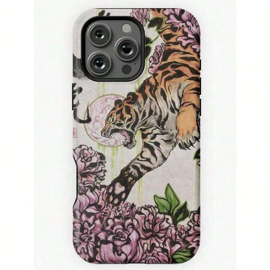 Tiger Phone Case For  And  17, 16, 15, 14, 13, 12, 11 Pro Max, X, XR, XS Max, 8, And 7 Plus - Weiss - Übersicht 1