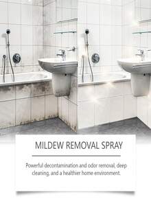 墙面除霉剂 - 浴室及卧室墙面清洁剂，防霉剂，去除霉斑，焕新墙面，深度除霉，持久防霉，不伤墙面，使用方便，渗透力强，快速直达霉菌根部，有效防止霉菌滋生，保持墙面良好状态，多场景适用，一瓶即可解决墙面、天花板、瓷砖缝隙的霉菌问题
