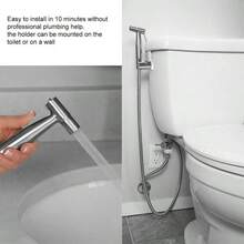 Luxury Handheld Bidet Toilet Jet Spray Muslim Hygienic Shattaf Douche Shower Kit - default - View 8
