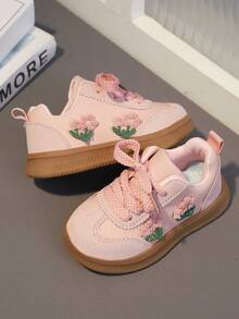 Girls' Casual Sports Shoes, Princess Style Soft Bottom Toddler Shoes, Spring/Autumn - Pink - View 5