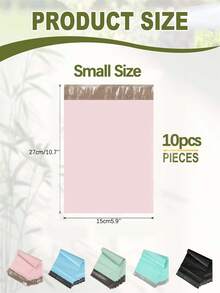 10/20/30 Pack Transparent-Pink Tear-Open Seal Bags - Resealable Plastic Packaging With Easy-Tear Edges, Durable For Ecommerce Shipping, Gifts, Books, Clothing, Documents - Bulk Batch Packaging (Transparent & Opaque) - Multicolor - View 11