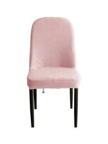 1 bộ bọc ghế bành co giãn, màu trơn, chất liệu jacquard, phù hợp cho mọi mùa. - Hồng - Xem 8