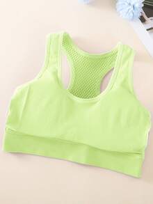 4 PCS  Casual Sports Bras For Women, Criss Cross Back Design Fitness Yoga Running Crop Tops - 彩色 - 查看 8