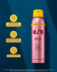 ONE/SIZE On 'Til Dawn Mattifying Sunscreen Makeup Setting Spray SPF 28 Travel Size 1.05 Oz - Sets Makeup For 16hrs, Sweat Resistant, Water Resistant, Easy To Reapply - 1.05盎司/30毫升 - 查看 9