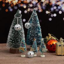 2/5/10 Stücke Mini Disco Ball Schlüsselanhänger, glänzender Schlüsselring, Tasche, Rucksack Anhänger, Geschenk für Frauen, Hochzeit, Party - Silber - Übersicht 2