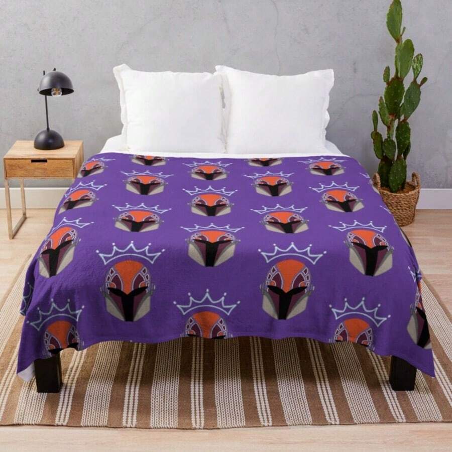 Queen Sabine Wren Themed Flannel Throw Blanket Super Soft Cozy 50x60 Inches For Couch Bed Decor, Perfect Gift For Mandalorian Fans And Rebels Series Lovers - 圖片顏色 - 查看 1