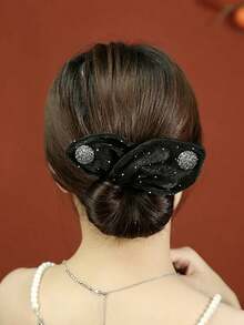 新款时尚水晶发髻器，扭转式发髻造型器，蓬松发型工具，女士发髻发饰，发髻发片，发饰，发夹，学习用品，发饰，头部饰品 - 彩色 - 查看 13