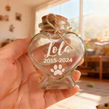 1 pieza Botella de vidrio con forma de corazón y tapón de corcho personalizada, con patrón de arena de playa - Regalo único para luna de miel, aniversario o parejas románticas, lavar a mano, decoración con tema de playa, recuerdos de boda - Multicolor - Ver 11