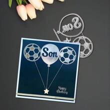 创意气球切割模具、DIY剪贴簿相册和压花模板、贺卡制作工具、卡片纸切割工艺品、礼品卡制作模板模切。