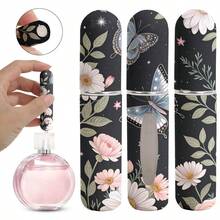 1pc Perfume Packaging Bottle With Flowers And Butterfly Pattern On The Bottom, Reusable Delicate Water Mist Spray Bottle, Travel Perfume Spray Bottle, Multiple Patterns To Choose From, Birthday Gifts For Family And Friends, Holiday Gifts, Suitable For Travel Portable 5ml - X-AYPK-06 - 查看 1