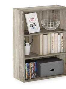 Furinno 11208EX Pasir 3-Tier Open Shelf, Espresso - Negro - Ver 4