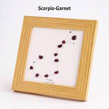 1PC Natural Healing Health Energy Gem The Zodiac Seven Chakra Photo Frame Home Decoration Desktop Decoration Gift - 4-inch Zodiac Photo Frame - View 12