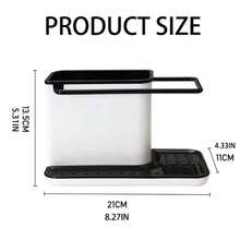 多功能厨房海绵架和水槽收纳架，适用于浴室和厨房 - 彩色 - 查看 8