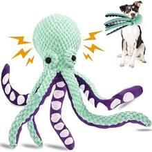 Octopus Dog Plush Toy Sound Interactive Boredom Relief Companion Pet Large Dog Anti-Demolition Home-Happy Puppies Playing. - Random Color Pineapple Velvet Octopus - View 1
