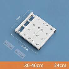 Estantería de almacenamiento ajustable y extensible - No se requiere perforación. Organizador extensible para armario, cocina, baño | Unidad de estantería de varios niveles, se adapta a armario, zapatero, baño, cocina, disponible en varios tamaños - Multicolor - Ver 11