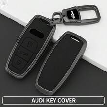 Premium Zinklegierung Schlüsselgehäuse geeignet für Audi Schlüsselgehäuse A6L, Herren A4L, Auto Q5L, Fahrzeug A3 Legierung, Q3 Gehäuse, Q5 Gehäuse, Q2L Schnalle, A5, Q7 Metall, A8 - Schlüsselanhänger - Übersicht 5