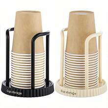 1 Pc Paper Cup Holder, Disposable Cup Extractor, Multifunctional Cup Storage Rack, Household Coffee Tea Cup Holder, Home Kitchen Supplies - Nhiều màu - Xem 1