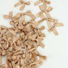 50PCS Red Ribbon Bows Kit - Pre-Curled Gift Wrapping Decor, Wedding Party Hair Clips, All Season Craft Supplies - 彩色 - 查看 3