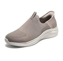 Skechers Men's Breathable Low-Top Mesh Casual Slip-On Shoes