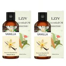 LZJV 2 paquetes de 100ml*2/3.4fl.Oz*2, 30ml*2/1.0fl.Oz*2 | Aceite Esencial de Vainilla Premium | 100% Puro y Natural, Hidratante | Apto para todo tipo de piel, Cuidado Facial y Corporal | Sin perfume, Natural, Hidratante | Ideal para difusores, humidificadores, gran regalo - vainilla - Ver 11