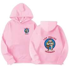 sweat-shirt à capuche Automne/Hiver Los Pollos Hermanos Frères de poulet Imprimé Mode Homme/Femme Polaire Décontracté Sportswear - bleu indigo - Voir 11