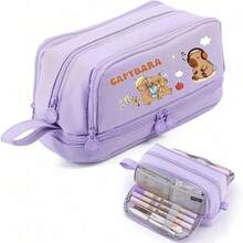 Capybara Cute Retractable Pens Gel Ink Pens Cute Pen, 0.5mm Black Ink Writing Pen Office Supplies, Large-Capacity Multi-Layer Pencil Case, Back To School Supplies Essentials Office Supplies Valentine's Day Gifts - Multicolor - View 15