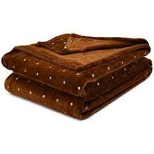 SUPERIOR - de Forro Polar con Lunares metálicos, Color(Individual Sepia) - 50*60 - Ver 2