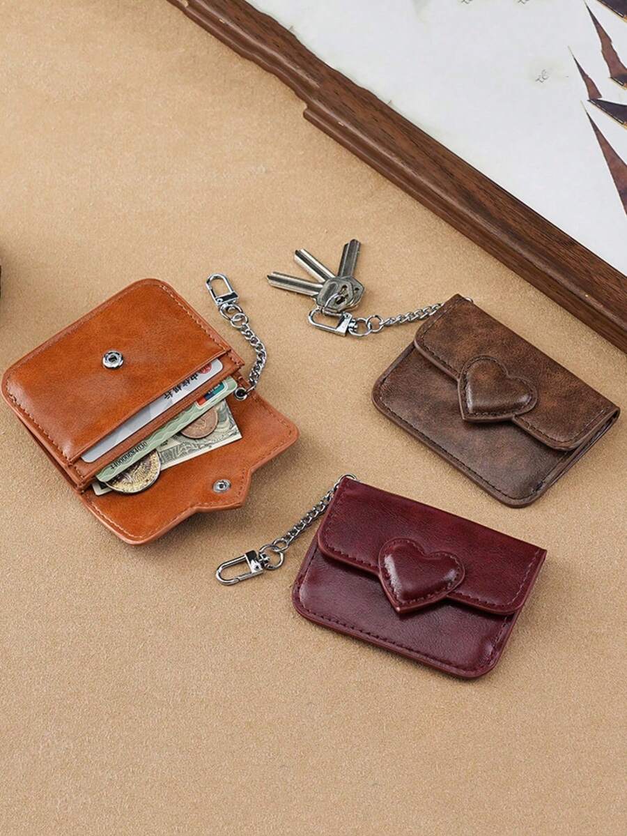 油蜡PU皮复古零钱包，一款奢华便捷的迷你包，男女皆宜。多卡位设计，防磁，可用作卡包、证件套、二合一钱包、迷你钱包、零钱包，复古风格，油蜡皮零钱包，高端精致便捷的迷你包，男女通用多卡位防磁卡包，证件套二合一钱包。 - 彩色 - 查看 1