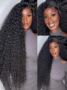 NATAN 1pc Unisex-Adult 12" Full Head Brown Curly Wave Wig - Shoulder-Length, Soft Natural-Looking Hairpiece With Elastic Mesh For Everyday Comfort And Style - Natural & Black - View 6