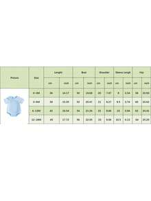 Baby Boy Girl Bubble Romper Infant Short Sleeve Collar Romper Oversize T-Shirt Cotton Bodysuit Top - Màu xanh lam - Xem 8