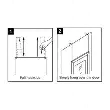 Over The Door Mirror Full Length Rectangle Black Bathroom Hanging Wall Mounted - 1 - 查看 4