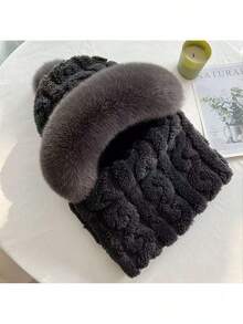 2-Pack Velvet Cold-Weather Hats – Windproof Warm Design, Premium Velvet Fabric & Excellent Value Pack - Black + White - View 8