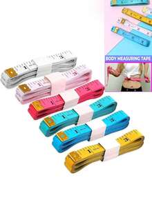 12 piezas/4 piezas/2 piezas Cinta métrica suave multifuncional para medir el Body, cinta para coser, tela, cintura, cinta métrica mini de 150 cm/60 pulgadas de múltiples colores (color aleatorio). Cinta métrica para medir el Body, pérdida de peso, cinta métrica métrica, cinta para medir prendas, cinta suave para medir el busto y la cintura, cinta métrica portátil para múltiples escenarios, medir la pierna, conveniente para uso doméstico - Multicolor - Ver 8