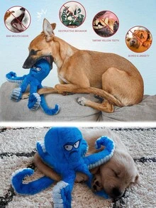 Durable Dog Toys, Plush Dog Chew Toys, Large Dog Toys (To Keep Them Busy), Interactive Dog Toys, Squeaky Dog Toys, Tug Of War Dog Toys, Crinkle Pet Toys, Warm Puppy Toys With Sound, Best Dog Mom - Multicolor - View 6