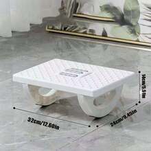 1pc Office Desk Footrest, Improves Sitting Posture And Provides Foot Support To Enhance Comfort And Relieve Fatigue. Elevating The Feet Can Relax Leg Muscles And Promote Blood Circulation By Massaging The Soles When Stepping On It. - Black - View 2