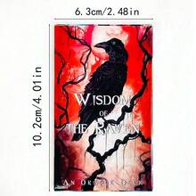 Dark Theme Tarot Card Set, Raven Theme Divination Card Deck, Gothic Mysticism Collectibles, Easy To Interpret Wisdom Divination Theme - Multicolor - View 1