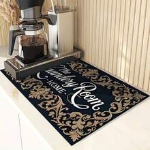 1pc Minimalist Decorative Absorbent Mat, Polyester Waterproof Countertop Protector Pad, Suitable For Kitchen, Dining Table, Dish Drying, Washing Machine, Coffee Maker, Bathroom Vanity, Kitchen Accessories, Party Supplies - Multicolor - View 3