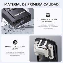 2 Paquetes Caja para llavesCaja, Fuerte De Almacenamiento De Llaves Montada En La Pared, Fcil de Usar e Instalar, Oficina, Garaje, apartamento de Almacenamiento de Llaves de, Todo de Metal - como se muestra en la figura - Ver 5