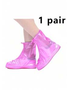 抽绳拉链PVC防水鞋套 | 顶级防水防滑鞋套 | 加厚耐磨可重复使用男女通用硅胶鞋套，带防水层 | 多种尺码可选，男女通用