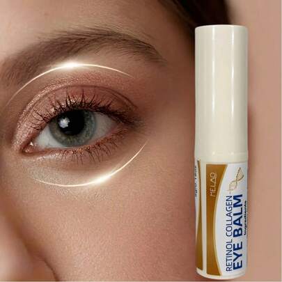  Retinol Collagen Eye Balm, MELAO Anti Aging Eye Cream With Retinol & Collagen, Reduces Wrinkles, Dark Circles & Puffiness, Hydrating & Brightening, For All Skin Types, Gentle Formula, 15g