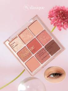 Dasique 九色眼影盘，持久显色，易于上手，顺滑易晕染，纯素配方，无动物实验，节日必备玫瑰女孩最佳色彩魅力氛围，圣诞节送给女性的礼物，时尚女装品牌，返校季，新娘婚纱，夏季，情人节，假期，情人节 - #02 Rose Petal - 查看 2