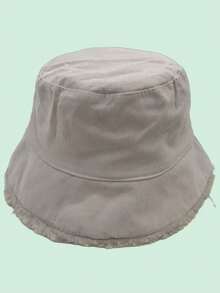 1顶经典时尚新款秋冬仿羊羔绒双面渔夫帽，大号头围，休闲、街头风、派对皆宜，提升女性魅力，百搭冬季装备