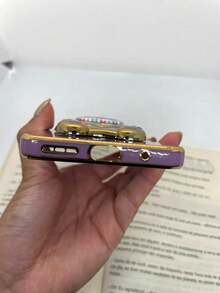 Phone Case Compatible With Moto G75 5G, Teddy Bear Design. - Purple - View 4