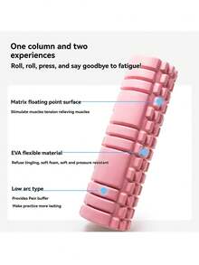 1pc Foam Roller, EVA Hollow Yoga Pilates Muscle Relaxation Roller For Fitness