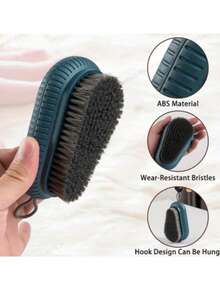 1pc Durable Heavy Duty Nail Brush, Kitchen , Travel Essential, Cleaning, Brush Cleaner, Cleaning Supplies, Toilet Brush, Stiff Bristles For Men Mechanics, Effective Nail Cleaning Scrubbing Multi-Use Brush - Multicolor - View 5